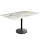 Holland Bar Stool Co 30 Tall OD214 Black Table Base w22 Diameter foot and 32x48 White Marble Top, IndoorOutdoor OD214-2230BWODS3248WM - alternate 1